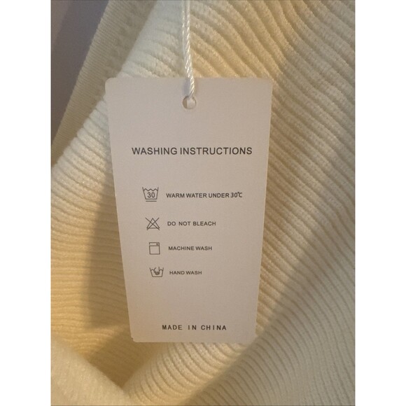 Zesica Womens Sweater Faux Wrap Knit Bow Feminine Sexy‎ Bat Wing Sleeve NWT - Picture 3 of 6